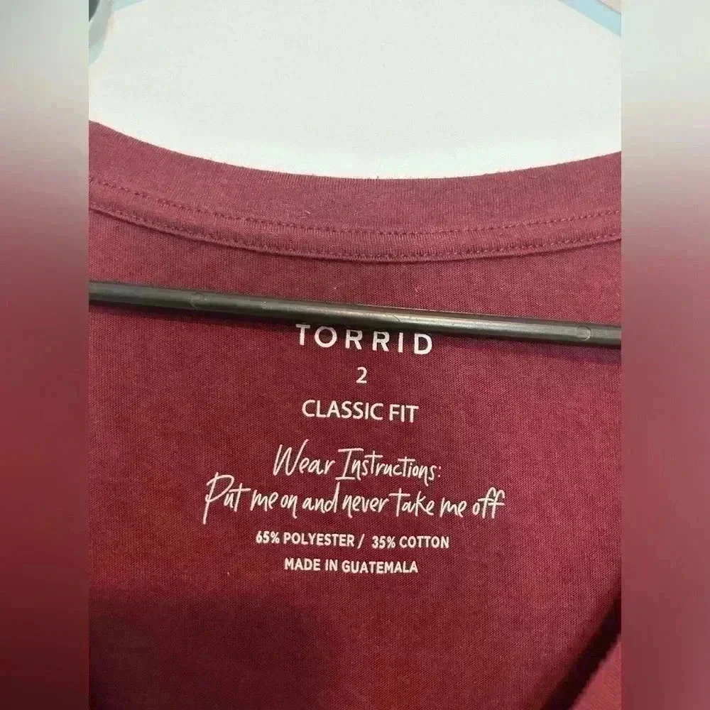 Torrid Women Signature Everyday V-Neck Jersey Tee Classic Fit Top Plus Size 2X - Picture 2 of 3